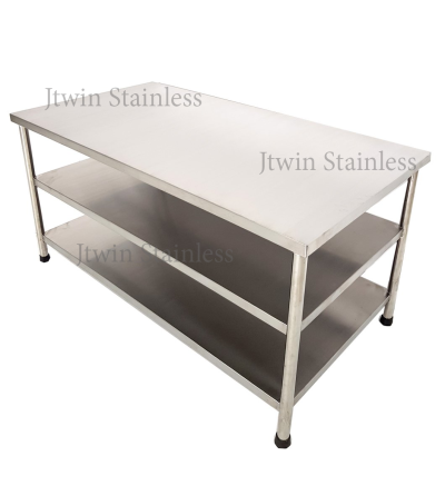 โต๊ะสแตนเลส 3 ชั้น