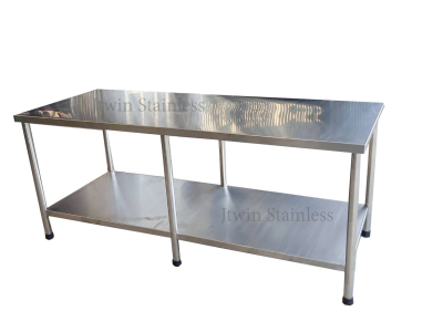 โต๊ะสแตนเลส  2 ชั้น