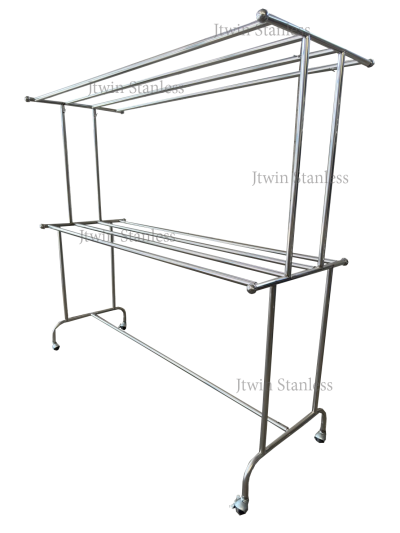 ราวตากผ้าสนามสแตนเลส (ถอดประกอบ)