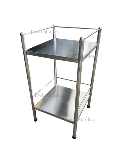 ชั้นวางสแตนเลส 2 ชั้น ทึบ