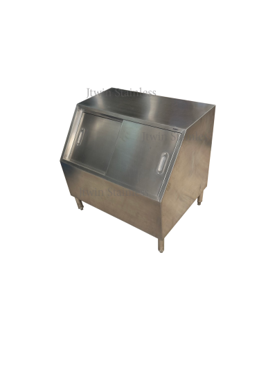 ถังน้ำแข็งสแตนเลส ฝาเฉียง