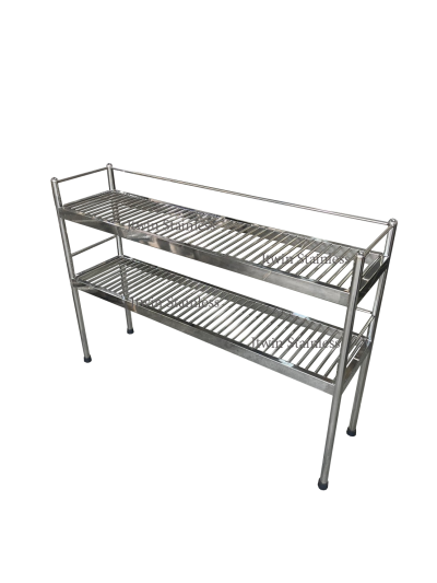 ชั้นวางเสริมสแตนเลส 2 ชั้น ซี่