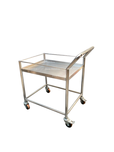 รถเข็นสแตนเลส 1 ชั้น