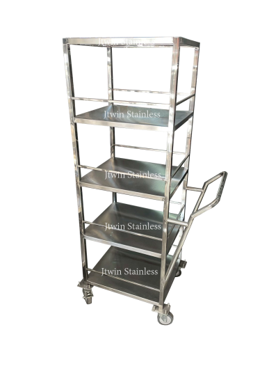 รถเข็นสแตนเลส 5 ชั้น