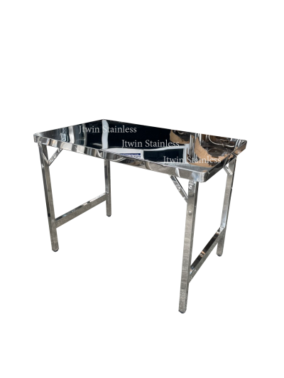 โต๊ะพับสแตนเลส หนา 0.5 มิล