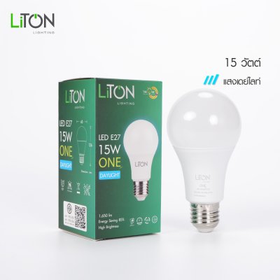 LiTON หลอดไฟ LED E27 รุ่น ONE เดย์ไลท์/วอร์มไวท์