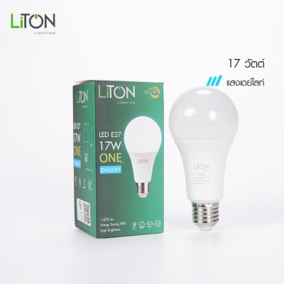LiTON หลอดไฟ LED E27 รุ่น ONE เดย์ไลท์/วอร์มไวท์