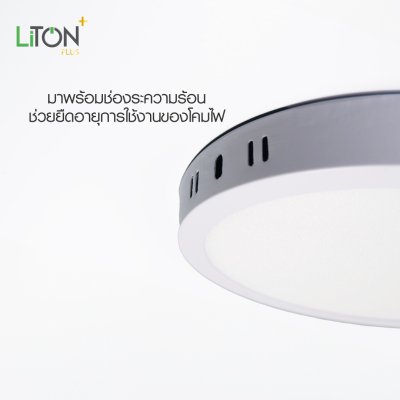 LED ดาวน์ไลท์พาแนล รุ่น DLUX ติดลอยทรงกลมสีขาว
