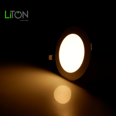 LiTON ดาวน์ไลท์ LED รุ่น ECOLUX ฝังฝ้า หน้ากลม แสงขาว (DAYLIGHT) และ แสงส้ม (WARM WHITE)