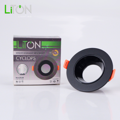 LiTON โคมเปล่าดาว์นไลท์ ขั้วหลอดMR16 รุ่น Cyclops ทรงกลม