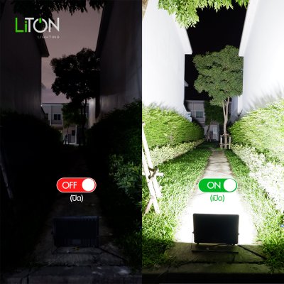 โคมฟลัดไลท์ LED SMD รุ่น KNIGHT 400วัตต์ สีเทา เดย์ไลท์ (แสงขาว)