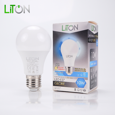 LED Function Bulb E27 รุ่น GLOBE ทรงA 3 STEP DIMMABLE Daylight (แสงขาว)