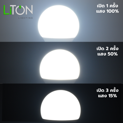 LED Function Bulb E27 รุ่น GLOBE ทรงA 3 STEP DIMMABLE Daylight (แสงขาว)