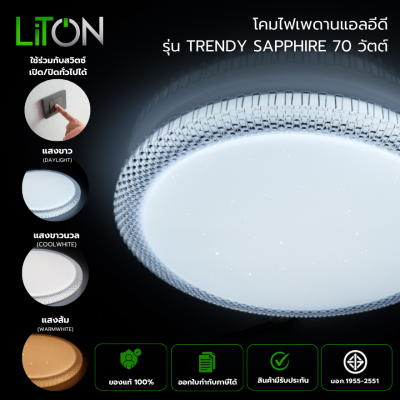 LED Ceiling Lamp TRENDY SAPPHIRE เปลี่ยนได้ 3 สี