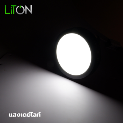 LED Downlight Surface Mount Black Circle Daylight (แสงขาว) และ Warmwhite (แสงส้ม)