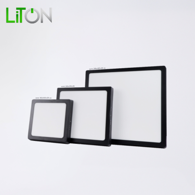 LED Downlight Surface Mount Black Square Daylight (แสงขาว) และ Warmwhite (แสงส้ม)