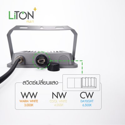 LiTON+ โคมฟลัดไลท์LED SMD รุ่น MAXIMUS WIDE  3 แสง