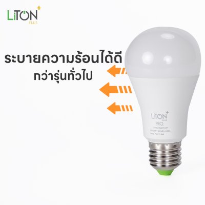 LiTON+ หลอดไฟ LED E27 รุ่น PRO