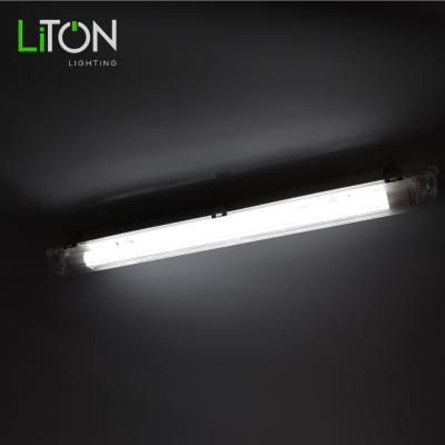 โคมกันน้ำกันฝุ่น สำหรับหลอด LED T8 รุ่น T-proof Twist Lock STC สีเทา