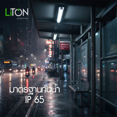 โคมกันน้ำกันฝุ่น สำหรับหลอด LED T8 รุ่น  Eco-Proo Twist Lock STC สีเทา  T8  1x120 cm.