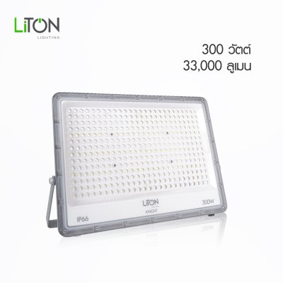 โคมฟลัดไลท์ LED SMD รุ่น KNIGHT สีเทา เดย์ไลท์ (แสงขาว)