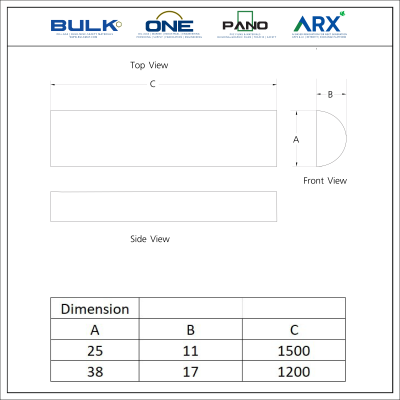Insulator Half-Round Rod (PEI)