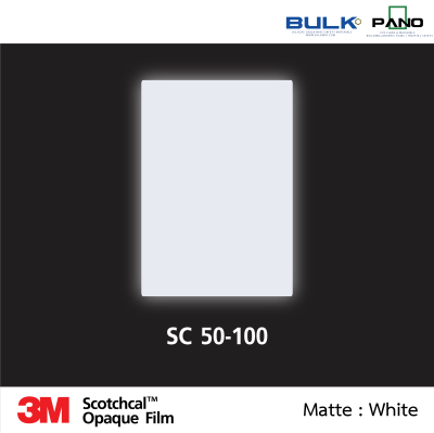 สติกเกอร์ไวนิลทึบแสง รุ่น 50-SC50-100 – Matte White