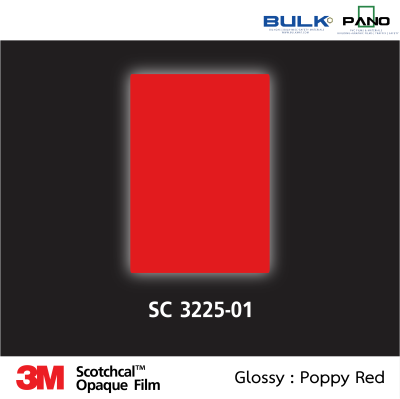 3M Scotchcal Graphic Film 32 Series-3225-01 Poppy Red (Glossy)