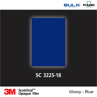 สติกเกอร์ไวนิลทึบแสง รุ่น 32-3225-18 Blue (Glossy)