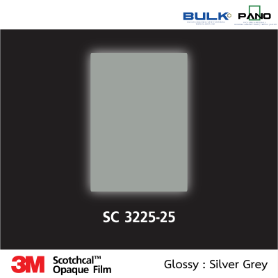 สติกเกอร์ไวนิลทึบแสง รุ่น 32-3225-25 Silver Grey (Glossy)