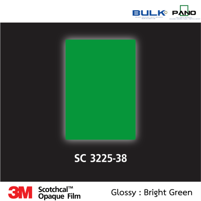 3M Scotchcal Graphic Film 32 Series-3225-38 Bright Green (Glossy)