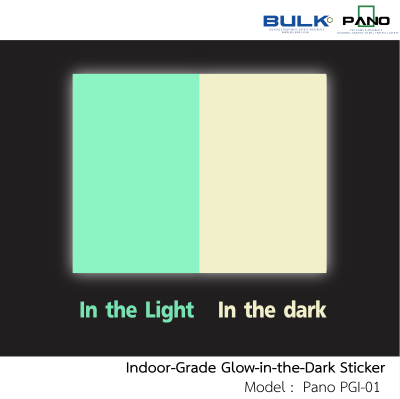 Outdoor-Grade Glow-in-the-Dark Sticker | Pano PGO – 02
