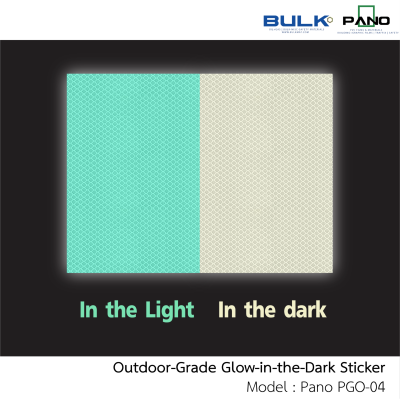 Outdoor-Grade Glow-in-the-Dark Sticker | Pano PGO – 04