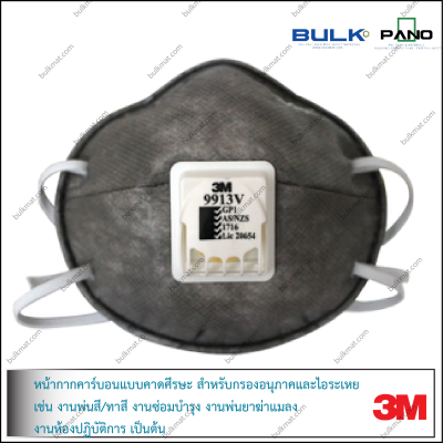 3M 9913V หน้ากากกรองไอระเหยสารอินทรีย์, P1