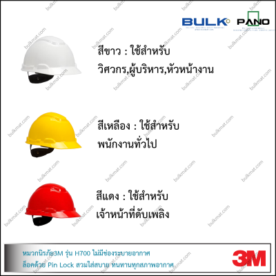 Safety Helmet H-700 – Non-Vented with Pin Lock