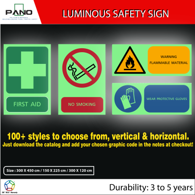 Glow-in-the-Dark  Safety Sign