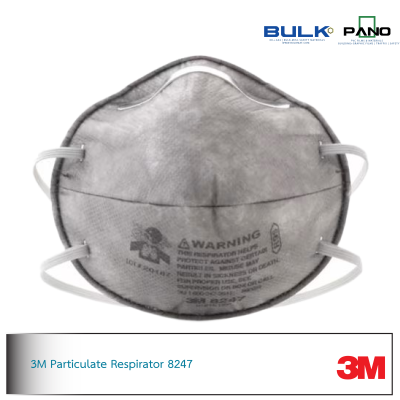 3M 8247 หน้ากากกรองฝุ่น ละออง กลิ่นเจือจางของไอระเหยสารตัวทำละลาย, R95