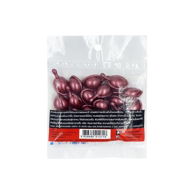 วิตามินเม็ด บำรุงผมยาว สูตรผมผ่านการทำเคมี สีแดง 20 เม็ด