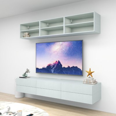 ชั้นวางทีวีรุ่น Double Easy สี Grey ขนาด 2.4m