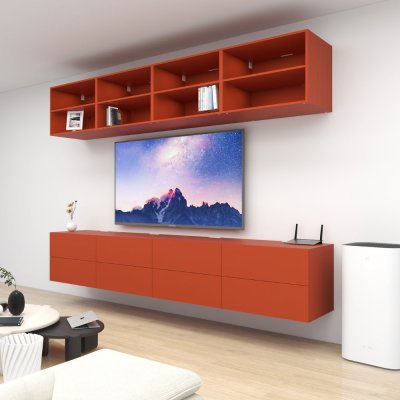 ชั้นวางทีวีรุ่น Double Easy สี Terra Cotta ขนาด 3.2m