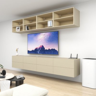 ชั้นวางทีวีรุ่น Double Easy สี Tweed ขนาด 3.2m