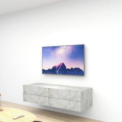 ชั้นวางทีวีรุ่น Simple Easy สี Sierra Marble ขนาด 1.6m