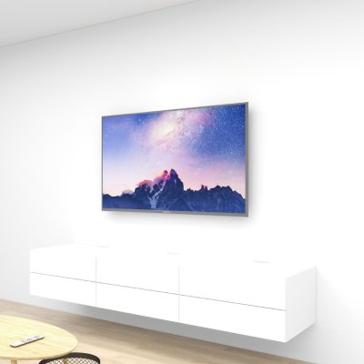 ชั้นวางทีวีรุ่น Simple Easy สี White ขนาด 2.4m