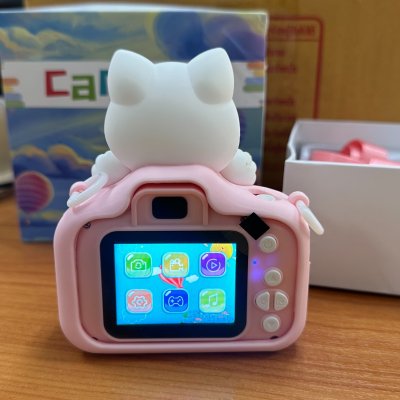 กล้องจิ๋วสำหรับเด็ก กล้องเด็กถ่ายรูปได้จริง ของเล่นเด็ก อัดวิดีโอชัด 1080p กล้องดิจิตอล
