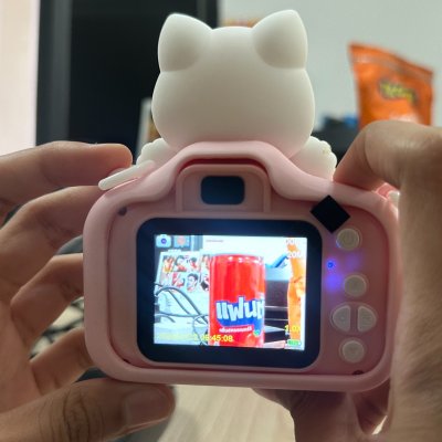 กล้องจิ๋วสำหรับเด็ก กล้องเด็กถ่ายรูปได้จริง ของเล่นเด็ก อัดวิดีโอชัด 1080p กล้องดิจิตอล