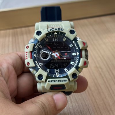 Sanda 3179-2/in stock กันน้ํา Luminous Casual Analog-Digital นาฬิกามัลติฟังก์ชั่นกันกระแทกกีฬานาฬิกา