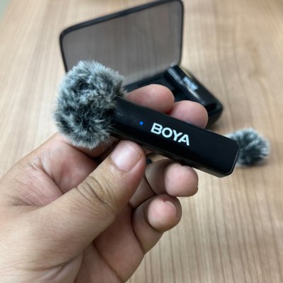 BOYALINK A1/A2 ไมค์ไร้สาย ไมค์ตัดเสียงรบกวน ไมค์ไลฟ์สด ไมค์อัดเสียง สำหรับ สมาร์ทโฟน USB-C 3.5mm