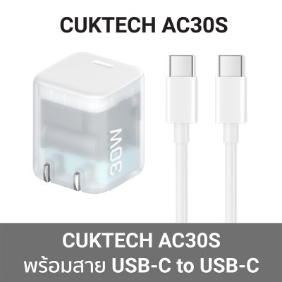 หัวชาร์จ TYPE C ZMI CUKTECH AC30S AD301N GaN 30W 2