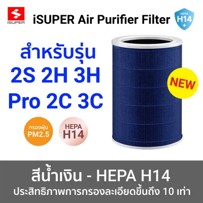 สีน้ำเงิน HEPA H14