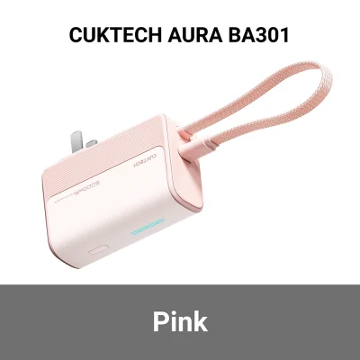 พาวเวอร์แบงค์ CUKTECH AURA BA301 ชมพู